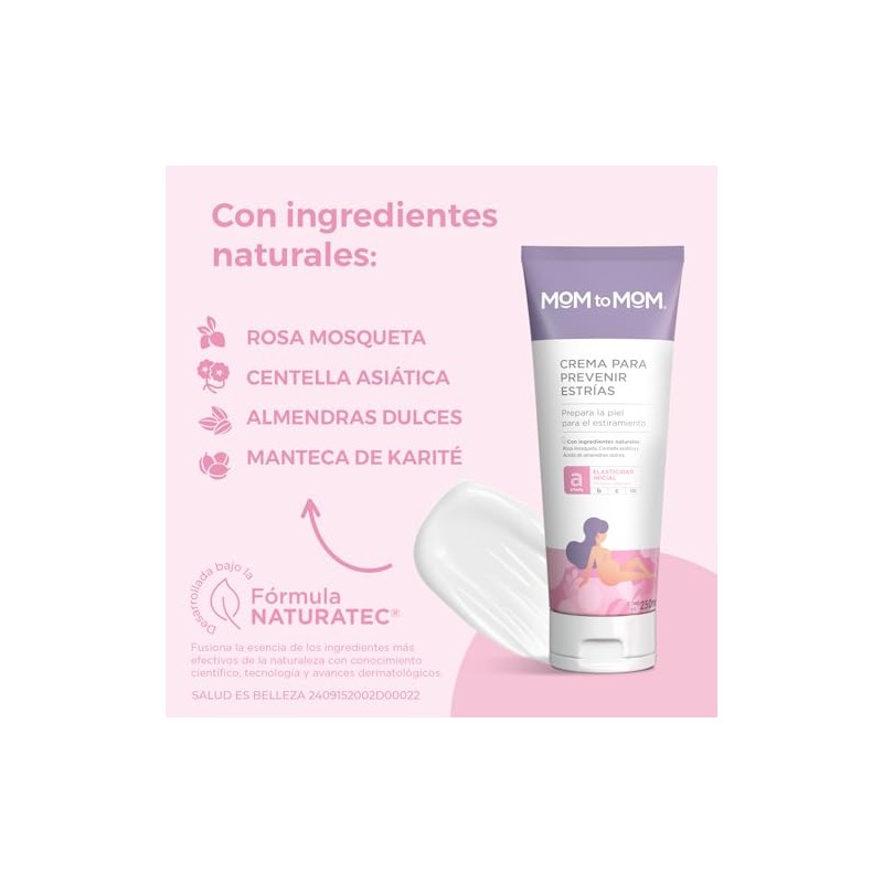 MOM to MOM Crema para Prevenir Estrías ETAPA a 250ml