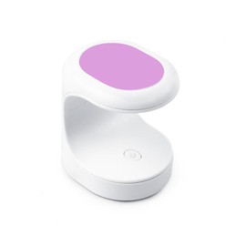 Roczental UV Light, Gel Nail Light, USB Type, 16W, Egg Shape, LED, Curing Light, For Resin, LED Nail Dryer, Lightweight, Easy to Carry, For Both Hands and Feets, For DIY Nails at Home (Purple)