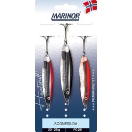 MARINOR Sognesilda 20-26g 3 Pcs VMC Hooks Trout Cod Pollock Indicator Set