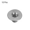 QUARKZMAN M8 T-Nuts, Pack of 12 Carbon Steel T-Nuts, Round
