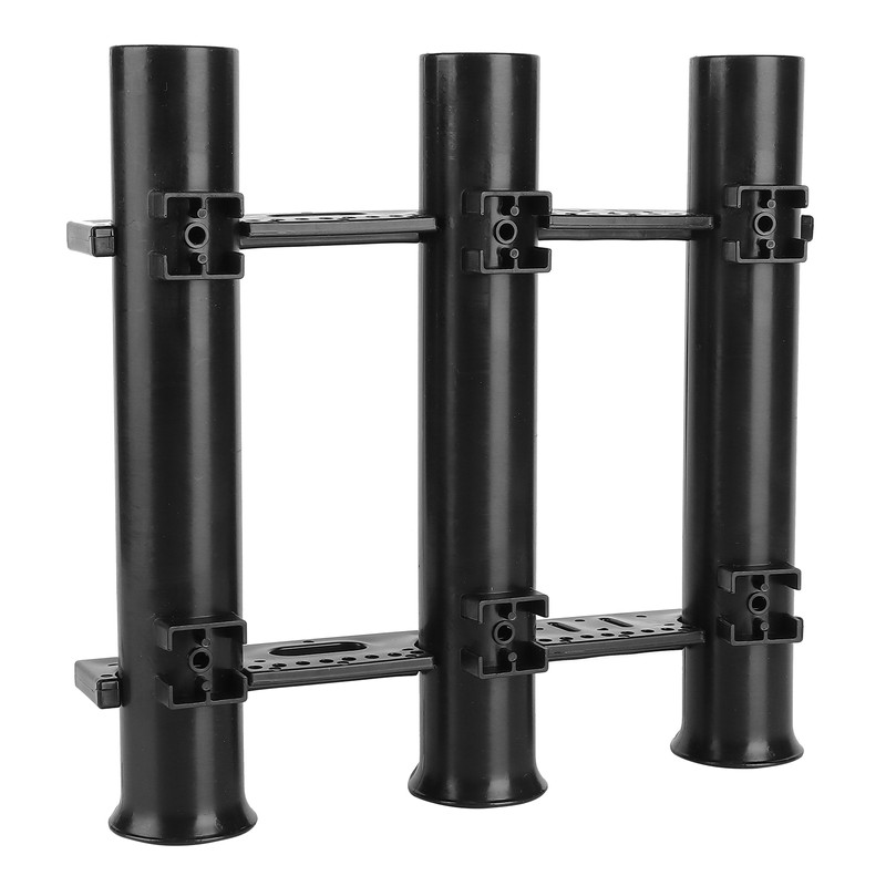 Outdoor Fishing Vertical 3‑Link Fishing Rod Rack Storage Holder Pole