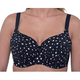 Orchid Bras for Women Plus Size Lace Large Bust Full Figure Coverage Support Underwired Bra Black Pink