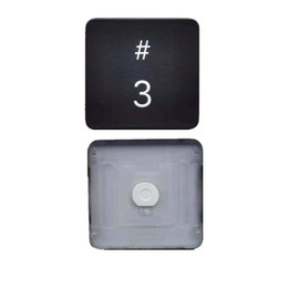 Replacement Individual Number 3 Key Cap and Hinges are Applicable for MacBook Pro 13/16inch Model A1989 A1990 and for MacBook Air Model A1932 Keyboard to Replace The 3 Keycap and Hinge