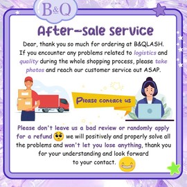 B&Qaugen 30D+40D Lash Kit l Natural Look Long Lasting Lashes Beginner Friendly Eyelashes with Bond&Seal Remover Extensions at Home Mother's Day Gift:_ONLY LASH 40D 10-18MIX