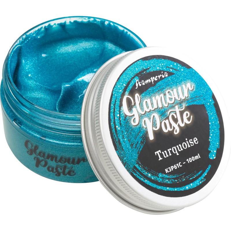 Stamperia Glamour Paste 100 ml Turquoise