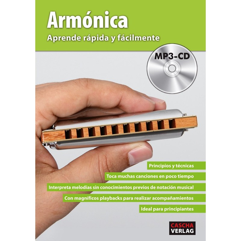 CASCHA Harmonica Beginner Set with Spanish School, Learn to Play