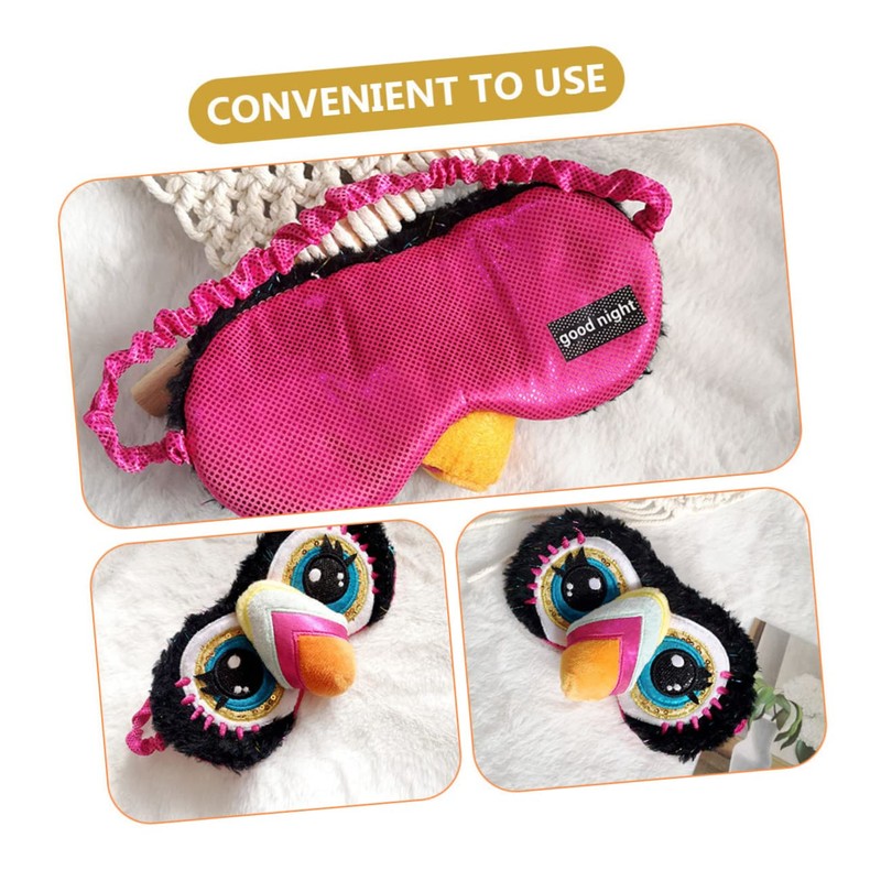 FOMIYES 5pcs Toucan Eye Mask Animal Masks Blindfolds for Sleeping