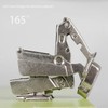2-Pack 165 Degree Frameless Cabinet Corner Door Hinge Fully Covered