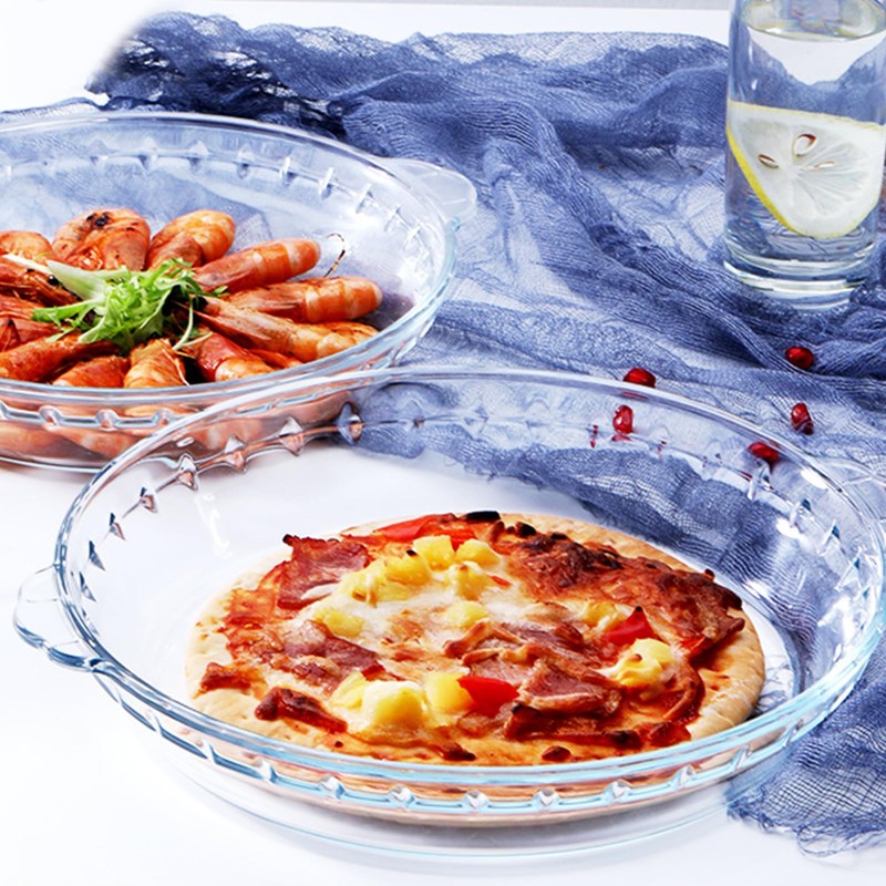 Glass Pie Plate 7" Pie Pans Pie Baking Dishes with