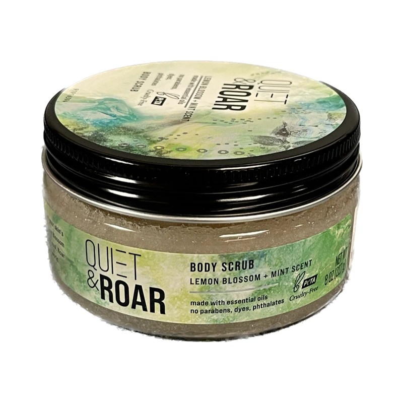 Quiet & Roar Lemon Blossom + Mint Scent Body Scrub