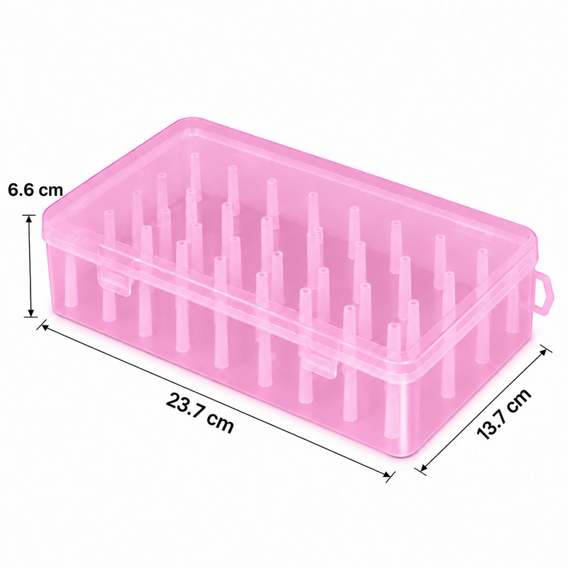 42-Spool Sewing Thread Organizer Box for Craft Storage – Portable