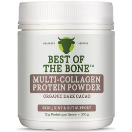 Best of the Bone Multi Collagen Protein Powder Organic Cacao 210g