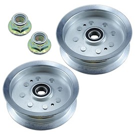BOSFLAG 2PACK GY20629 Idler Pulley Replaces GY22082 GY20629 GY20110 756-05034 for John Deere L100 L120 L130 E140 D120 D140 D160 D170 Pulley