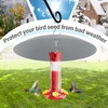 andergi 13" Bird Feeder Rain Guard, Hummingbird Feeder Shade Dome