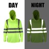 TZ Promise Men High Visibility Safety Hoodie Long Sleeve Hi-Vis