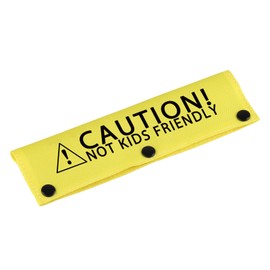 Funny Leash Sleeve Caution! Not Kids Friendly Dog Leash Wrap Sleeve Pet Birthday Gift (Not Kids Friendly-YE Sleeve)