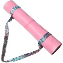 LiJuanWang Yoga Mat Carrying Strap, Carrying Strap for Yoga Mats, Adjustable Carry Strap, Yoga Mat Carrying Strap, for All Yoga Mat Sizes, Elastic Yoga Strap for Pilates, Stretching and Fitness, Green