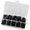 500-Pack Nylon Washers,Black Flat O-Ring Seals & Spacers,Tap Sealing Gasket
