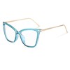 FEISEDY Oversized Cat Eye Glasses Frame with Clear Lenses Eyewear