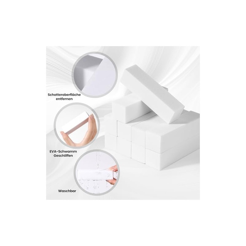 Set of 10 Buffer Files for Nails, Buffer for Nail