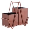Premier Housewares Cutlery Caddy, Stainless Steel, Rose Gold, One Size