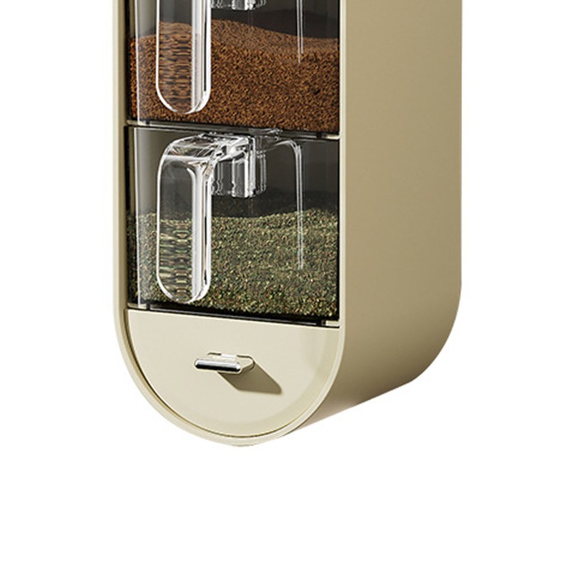 Wall Mounted Spice Box Plastic Punch Free Easy To Clean