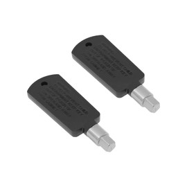 The Lord of the Tools 2Pcs Mini Fridge Key Lock Freezer Door Key Replacement Pentagonal Hole Key Accessories for Chassis Distribution Box Refrigerator 5.8x6mm Black