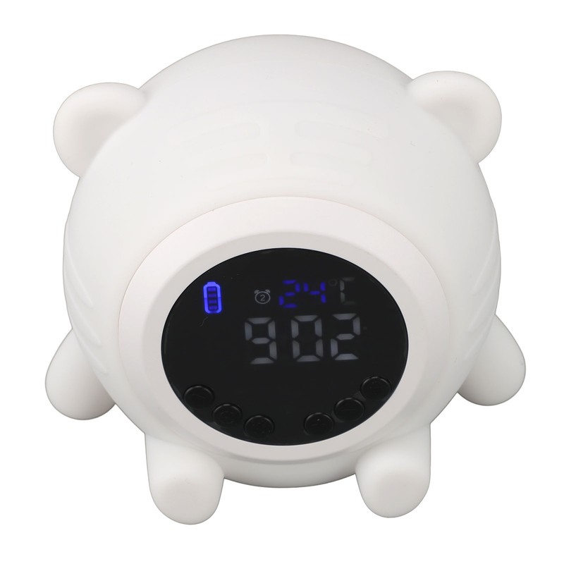 White Noise Alarm Clock Digital Rechargeable Bluetooth Alarm Clock 17