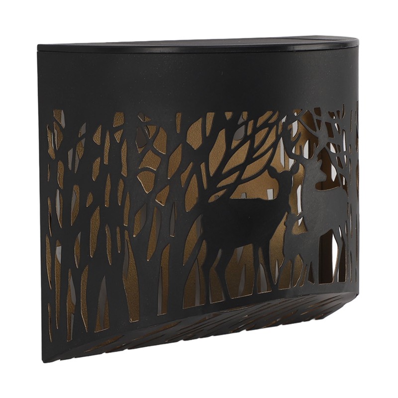 Outdoor Wall Light Solar Powered Wall Mounted Plastic and Iron