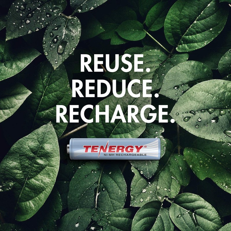 Tenergy AAA Rechargeable Battery, High Capacity 1000mAh NiMH AAA Battery,