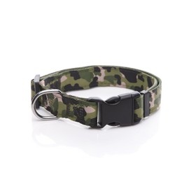 Taida Durable Nylon Camouflage Adjustable Dog Collar, 1 Inch Wide, for Large Medium Dogs
