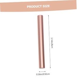 NOLITOY 6pcs Light Nail Brush Covers Zinc Alloy Manicure Pen Caps Simple Decorative Protective Design Inner for Nail Art Pen