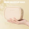 Extrei Gent Mini Makeup Bag Travel Train Case with Mirror