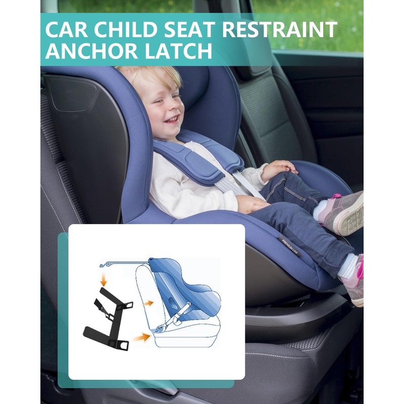 Car Seat Latch Anchor Child Safety Seat Tether Kit Steel