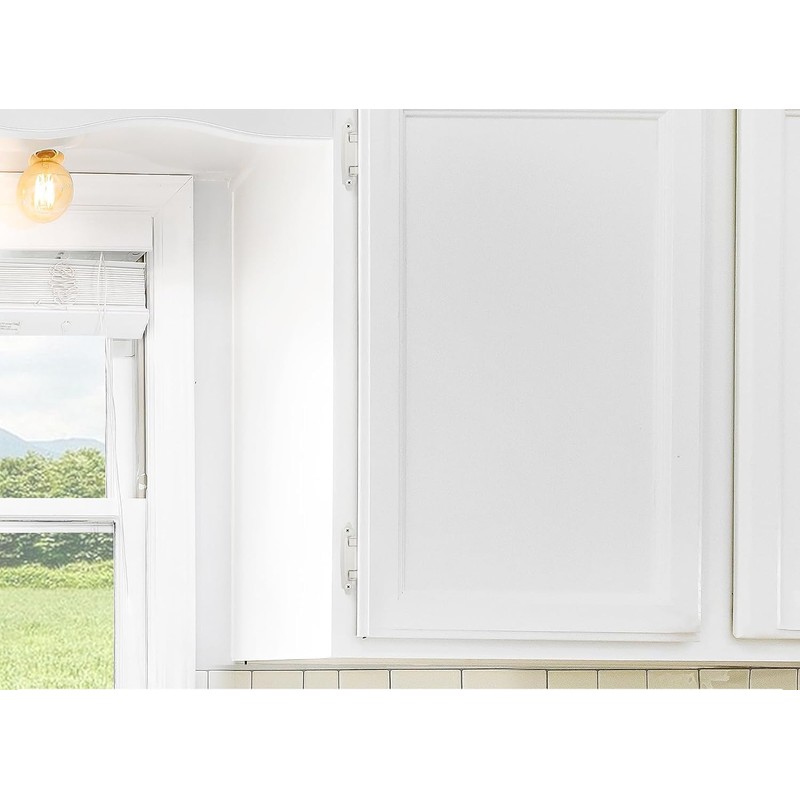 Silverline SH5001-WT Self Close Flush Hinge 1.2mm Thick Cabinet Hardware