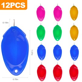CoguZed 12 Pcs Needle Threaders for Hand Sewing and Sewing Machines， Needle Threader Tool for Embroidery, Cross Stitch, and Crafting, Easy Threading, Sewing Accessories, 5 Colors
