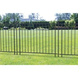 Enchanted Garden 36 x 48 Euro Sectional No Dig Fence Panel Tube Steel Outdoor Lawn Walkway Gate