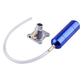 TDR Power Boost Bottle Intake Pipe Set 2 Stroke Engine Pocket Bike Mini ATV Quad Dirt Bike 49cc 50cc 80cc Performance Upgrade Aluminum Blue
