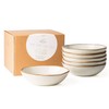 AmorArc Ceramic Cereal Bowls Set of 6, 24 oz Handmade