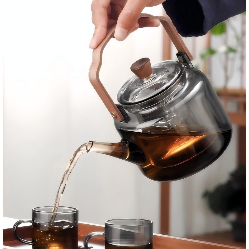 Tea Pot with Infuser for Loose Leaf Tea, Glass Teapot