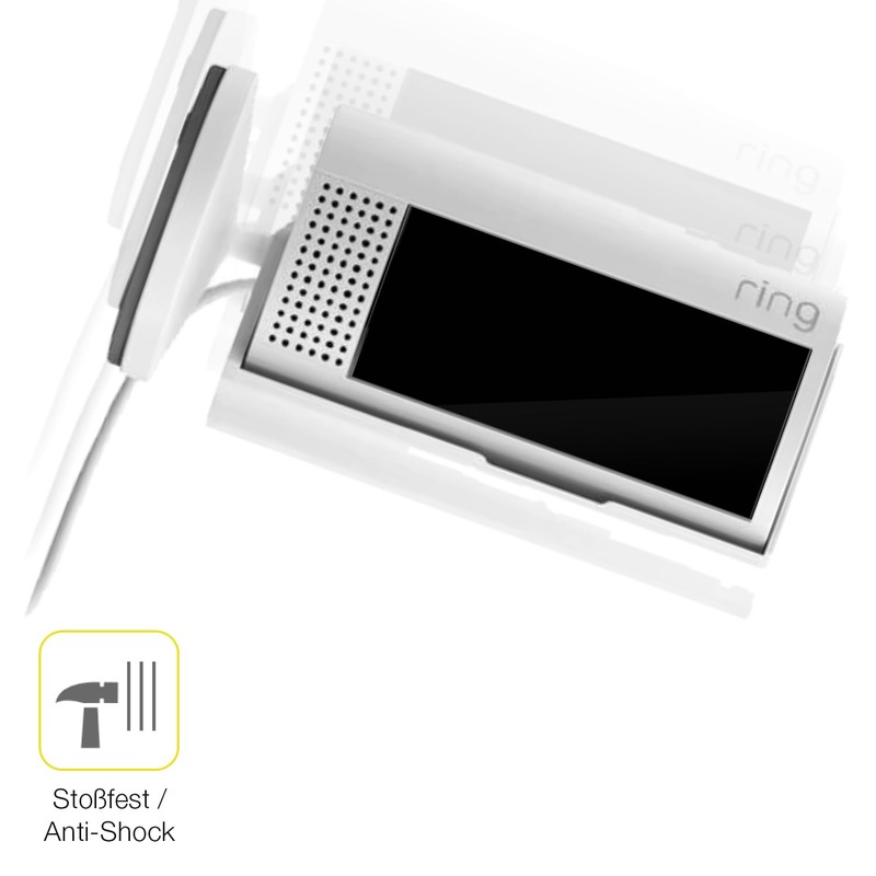 dipos FLEX 2x Schutzfolie klar passend für Ring Indoor Camera