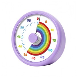 Visual Timer for Kids, 60 Minute Time Timer Kids Timer for Classroom Home Office, Countdown Timer for Cooking Teaching Working Meeting, Pomodoro Timer Kitchen Timer (Purple)