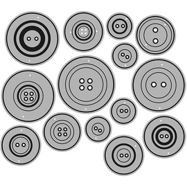 Various Buttons Metal Die Cuts, Buttons Metal Die Cuts Set, Lots Buttons Frame Cutting Dies, Different Size Buttons Stencils Embossing Dies for DIY Crafts Cards Cuts for Scrapbooking Photo Album