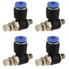 20Pcs OD 4mm Tube M5 Pneumatic Air Flow Speed Control