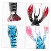 BIUDECO Fishing Baits Set 4pcs Artificial Lobster Fake Fish Bait