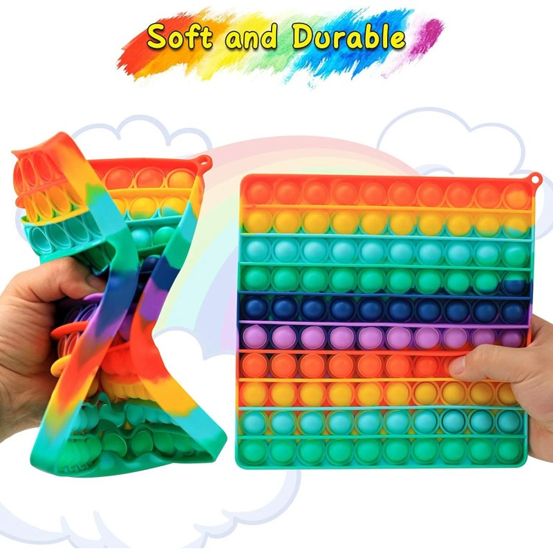 Unbranded Pop Push Fidget Toy Bubble Sensory Stress Relief Kids