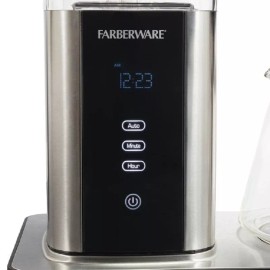 FARBERWARE 9-CUP HIGH TEMPERATURE DRIP COFFEE MAKER, BLACK *DISTRESSED PKG