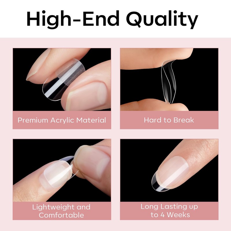 Modelones Nail Tips, 510 Pieces, Full Cover Nail Tips Set,