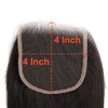 4X4 Real HD Lace Closure human hair