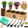 Premium Bonsai Kit,Complete Bonsai Starter Kit with Wooden Gift Box,repotting